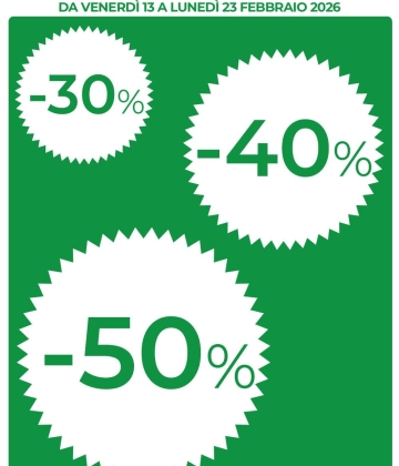 -30% -40% -50% sulle Grandi Marche